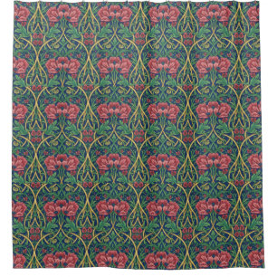 William Morris Pimpernel Vintage Präraffaelitisch Duschvorhang