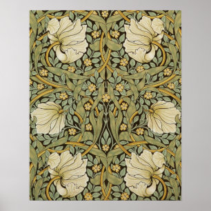 William Morris Pimpernel Vintage Vor-Raphaeliter Poster