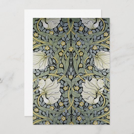 William Morris - Pimpernel Wallpaper Design Einladung (Vorne/Hinten)