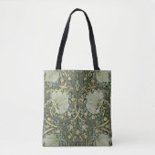 William Morris Pimpernel Warm Green Gold Muster Tasche (Vorderseite)