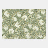 William Morris Pimpernel White Sage Green Geschenkpapier Set (Vorderseite)