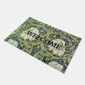 William Morris Pimpernel Willkommen Fußmatte (Schrägansicht)