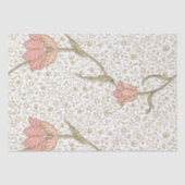 William Morris Pink Gold Vintag Seidenpapier (Vorderseite)