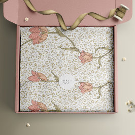William Morris Pink Gold Vintag Seidenpapier
