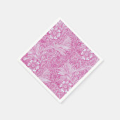 William Morris - Pink Marigold Floral Serviette (Ecke)