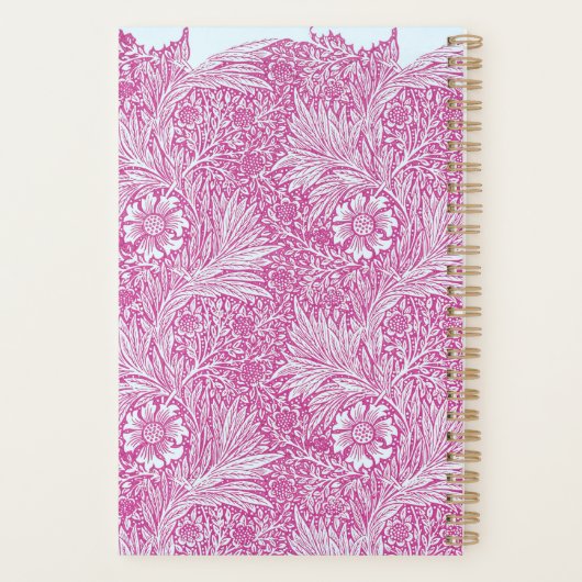 William Morris, Pink Marigold & Monogram Planer (Rückseite)