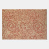 William Morris Pink Poppy Blume Floral Geschenkpapier Set (Vorderseite)