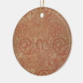 William Morris Pink Poppy Blume Floral Keramik Ornament (Links)