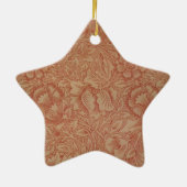 William Morris Pink Poppy Blume Floral Keramik Ornament (Hinten)