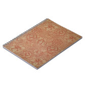 William Morris Pink Poppy Blume Floral Notizblock (Linke Seite)