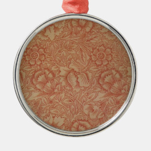 William Morris Pink Poppy Blume Floral Ornament Aus Metall