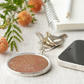 William Morris Pink Poppy Blume Floral Schlüsselanhänger (Seite)