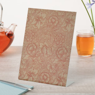 William Morris Pink Poppy Blume Floral Sockelschild