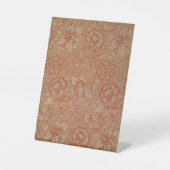 William Morris Pink Poppy Blume Floral Sockelschild (Vorderseite)