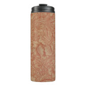 William Morris Pink Poppy Blume Floral Thermosbecher (Vorderseite)