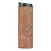William Morris Pink Poppy Blume Floral Thermosbecher (Nach rechts gedreht)