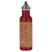 William Morris Pink Poppy Blume Floral Trinkflasche (Links)