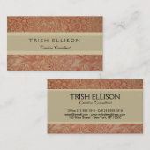 William Morris Pink Poppy Blume Floral Visitenkarte (Vorne/Hinten)