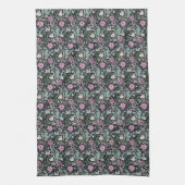 William Morris Pink Poppy Botanical Victorian  Geschirrtuch (Vertikal)