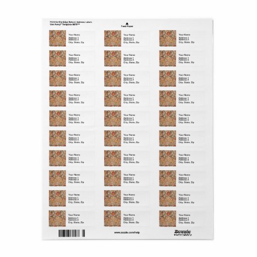 William Morris Pink Rose Blume Wallpaper Pattern (Vorne)