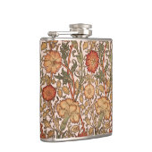 William Morris Pink Rose Blume Wallpaper Pattern Flachmann (Rechts)