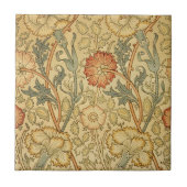 William Morris Pink Rose Blume Wallpaper Pattern Fliese (Vorderseite)