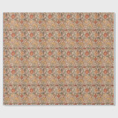 William Morris Pink Rose Blume Wallpaper Pattern Geschenkpapier (Flach)