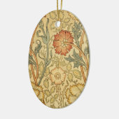 William Morris Pink Rose Blume Wallpaper Pattern Keramik Ornament (Links)