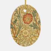 William Morris Pink Rose Blume Wallpaper Pattern Keramik Ornament (Vorne)