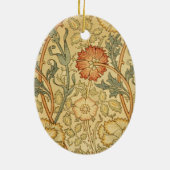 William Morris Pink Rose Blume Wallpaper Pattern Keramik Ornament (Hinten)