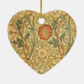 William Morris Pink Rose Blume Wallpaper Pattern Keramikornament (Hinten)