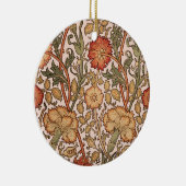 William Morris Pink Rose Blume Wallpaper Pattern Keramikornament (Rechts)