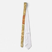 William Morris Pink Rose Blume Wallpaper Pattern Krawatte (Rückseite)