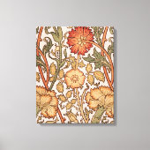 William Morris Pink Rose Blume Wallpaper Pattern Leinwanddruck (Vorderseite)