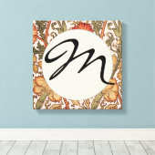 William Morris Pink Rose Blume Wallpaper Pattern Leinwanddruck (Insitu (Holzboden))