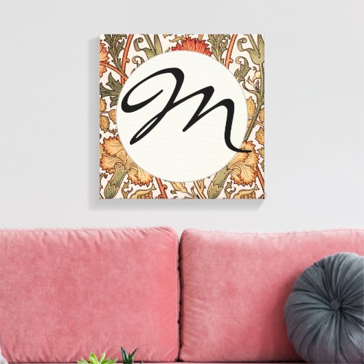 William Morris Pink Rose Blume Wallpaper Pattern Leinwanddruck (Insitu (Wohnzimmer))