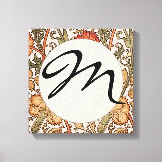 William Morris Pink Rose Blume Wallpaper Pattern Leinwanddruck (Vorderseite)