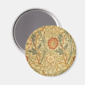 William Morris Pink Rose Blume Wallpaper Pattern Magnet (Vorderseite/Rückseite)