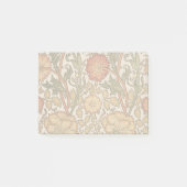 William Morris Pink Rose Blume Wallpaper Pattern Post-it Klebezettel (Vorderseite)