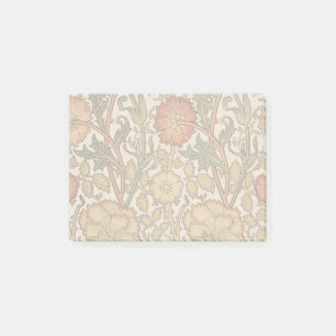 William Morris Pink Rose Blume Wallpaper Pattern Post-it Klebezettel