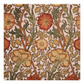 William Morris Pink Rose Blume Wallpaper Pattern Poster (Vorderseite)