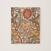 William Morris Pink Rose Blume Wallpaper Pattern Puzzle (Vertikal)