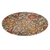 William Morris Pink Rose Blume Wallpaper Pattern Schneidebrett (Ecke)