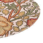 William Morris Pink Rose Blume Wallpaper Pattern Schneidebrett (Ecke)