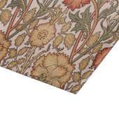 William Morris Pink Rose Blume Wallpaper Pattern Schneidebrett (Ecke)