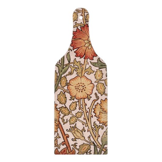 William Morris Pink Rose Blume Wallpaper Pattern Schneidebrett (Vorderseite)