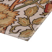 William Morris Pink Rose Blume Wallpaper Pattern Schneidebrett (Ecke)