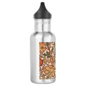 William Morris Pink Rose Blume Wallpaper Pattern Trinkflasche (Links)