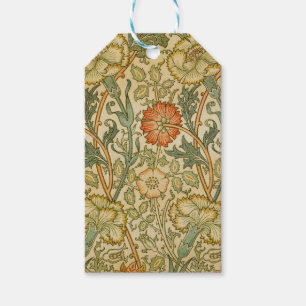 William Morris Pink Rose Border Floral Art Geschenkanhänger