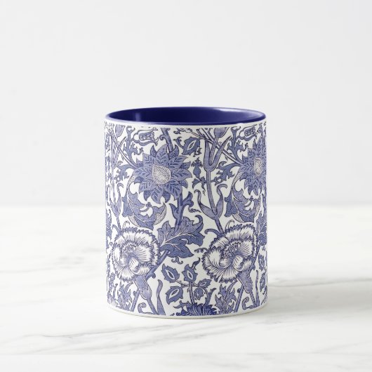 William Morris Pink Rose Wallpaper Pattern Tasse (Zentrum)